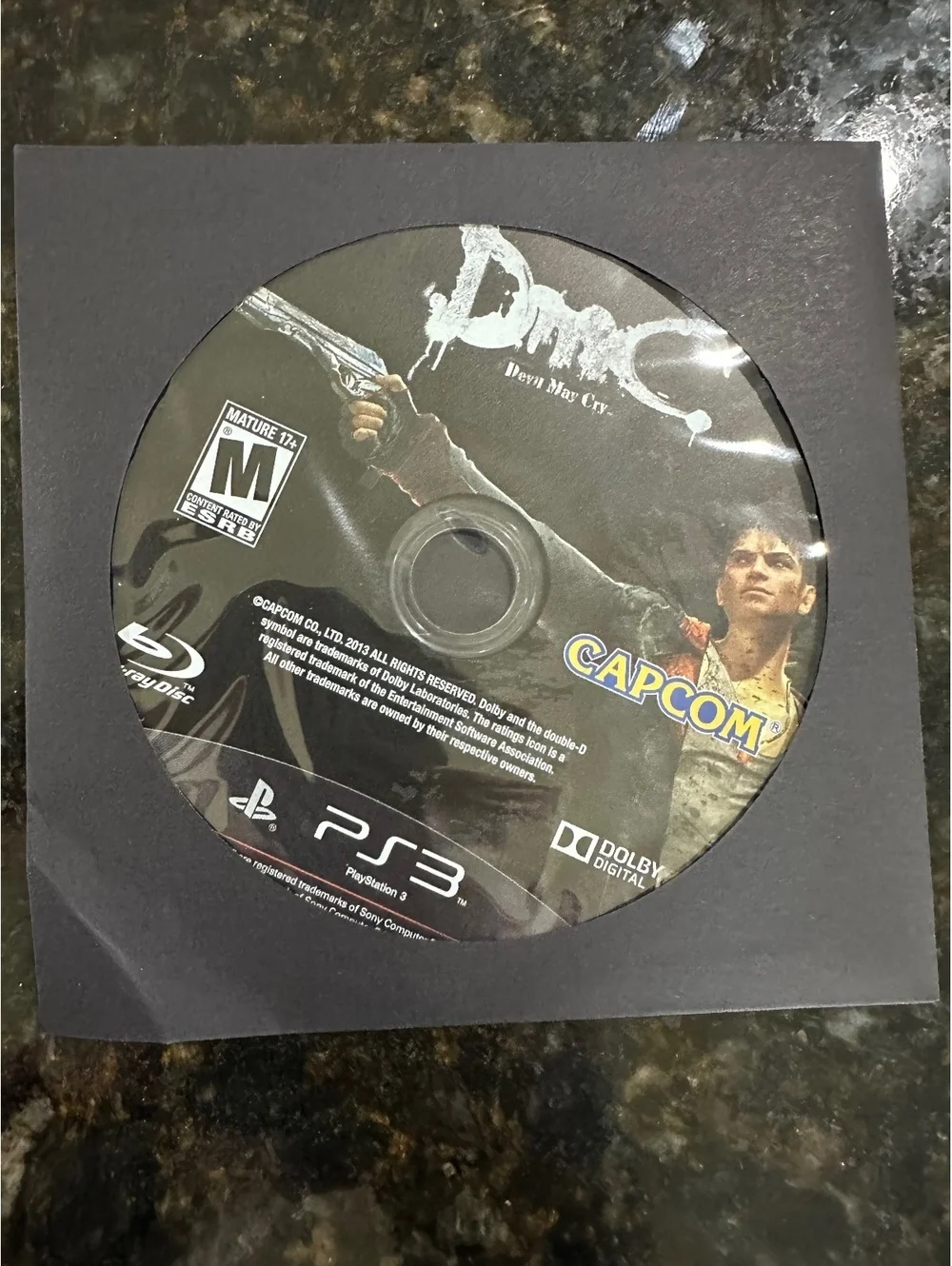 DmC Devil May Cry PlayStation 3 Game Disc
